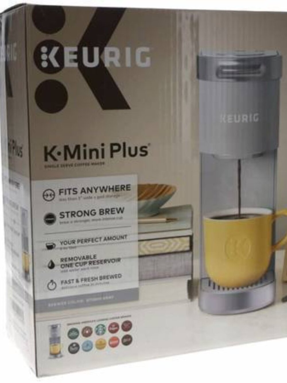 [Brand New] Keurig K-Mini Plus Coffee Maker – Studio Gray (Sealed & Mint Box)